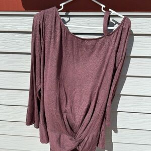 Maurices, XL, Cold Shoulder Plum Top